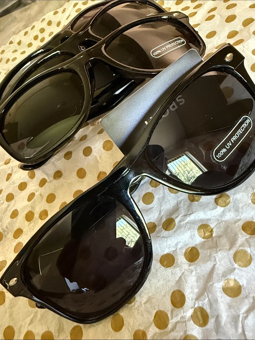 Classic Black Sears Sunglasses - 100% UV Protection